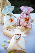 Μπομπονιερα βαπτισης πουγκι ζωακια - Image 2