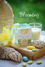 Μπομπονιερα βαπτισης κερακι ηλιος