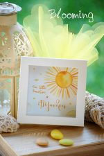 Μπομπονιερα καδρακι κουμπαρας ηλιος