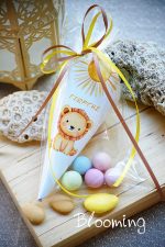 Μπομπονιερες βαπτισης πετσετουλα λιονταρακι